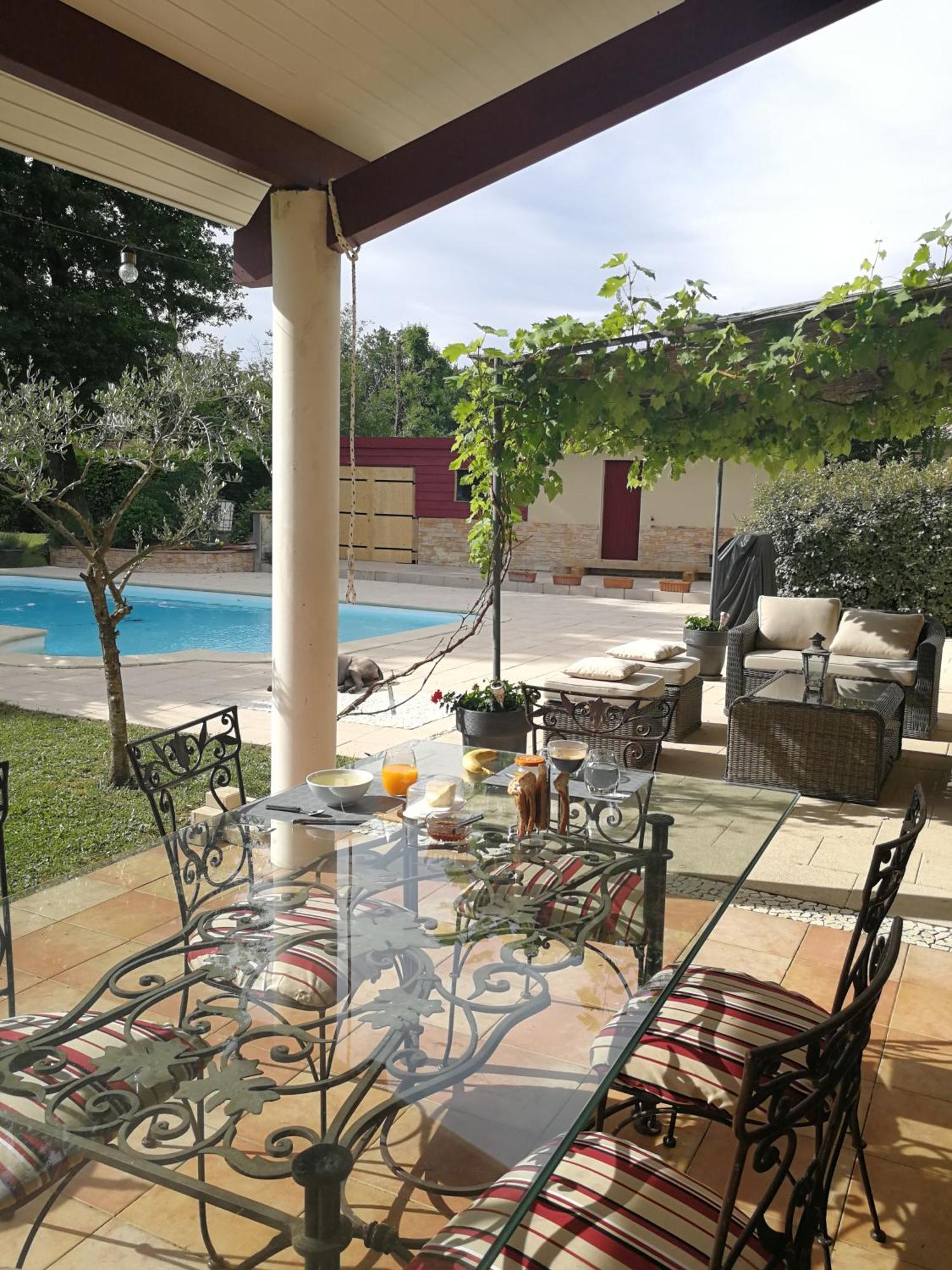 Lucbardez-et-Bargues Au Doux Repos Bed & Breakfast エクステリア 写真